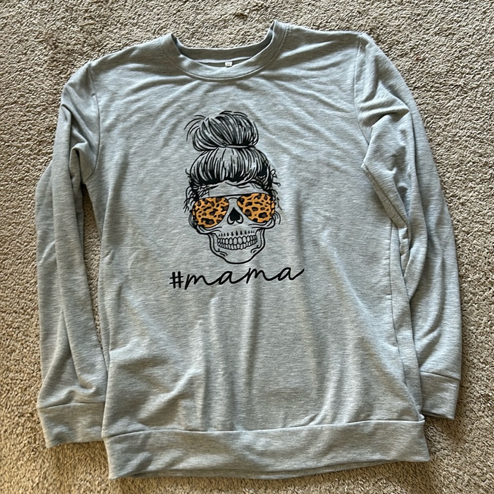 #mama skeleton sweatshirt